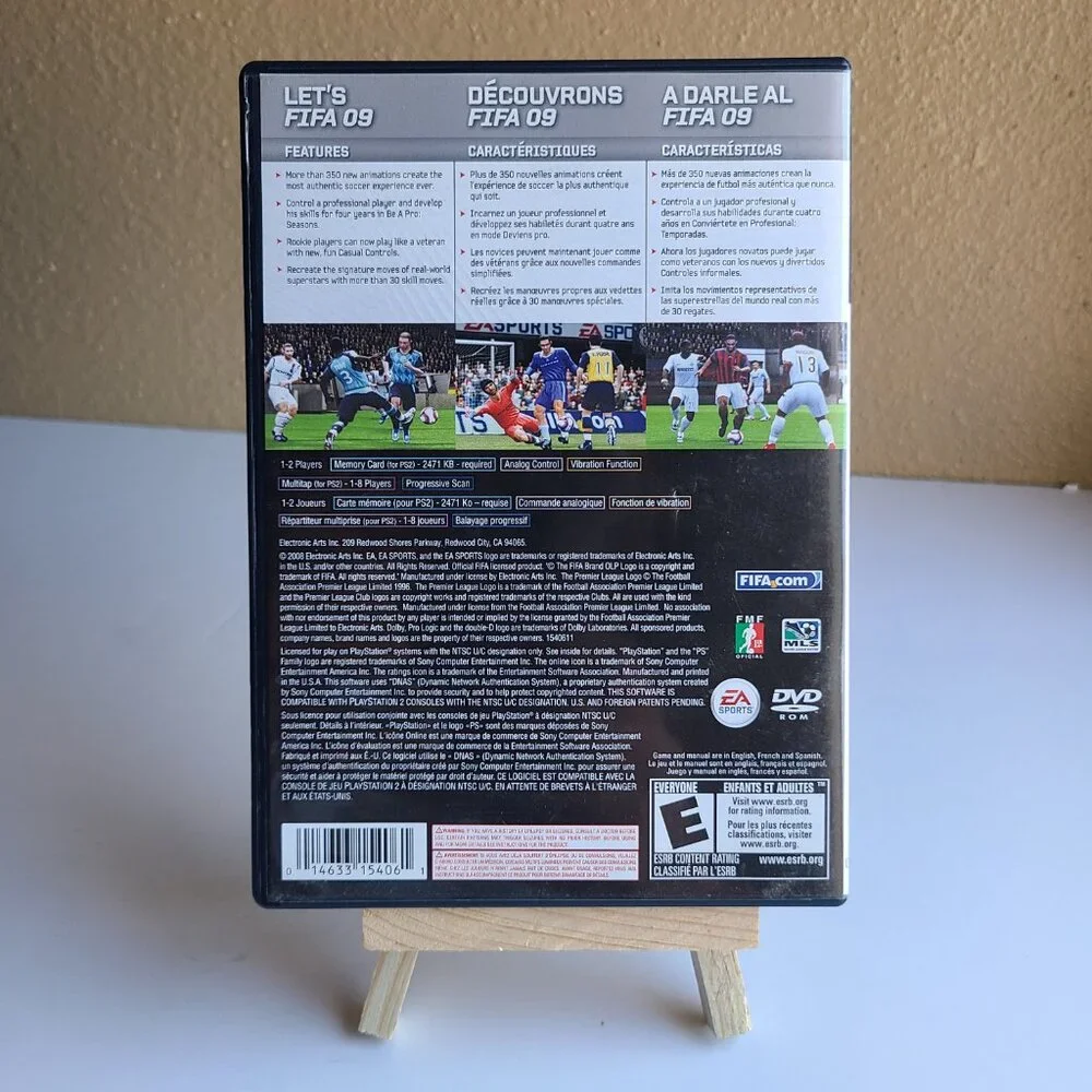 FIFA Soccer 09 Game (Sony PlayStation 2) Complete
